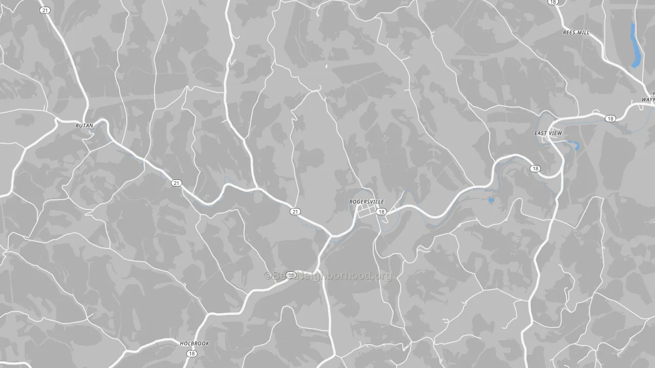 Transit Grade map of Rogersville, PA