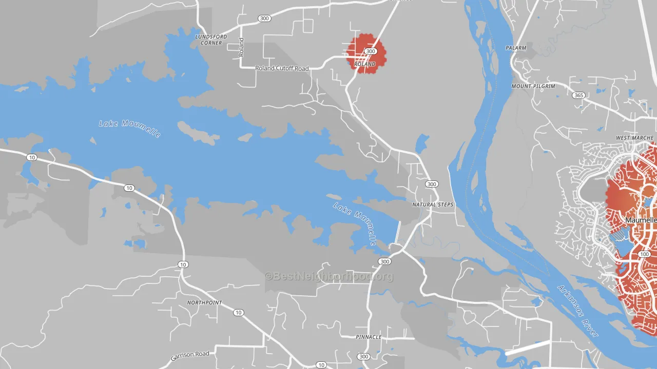 Transit Grade map of Roland, AR