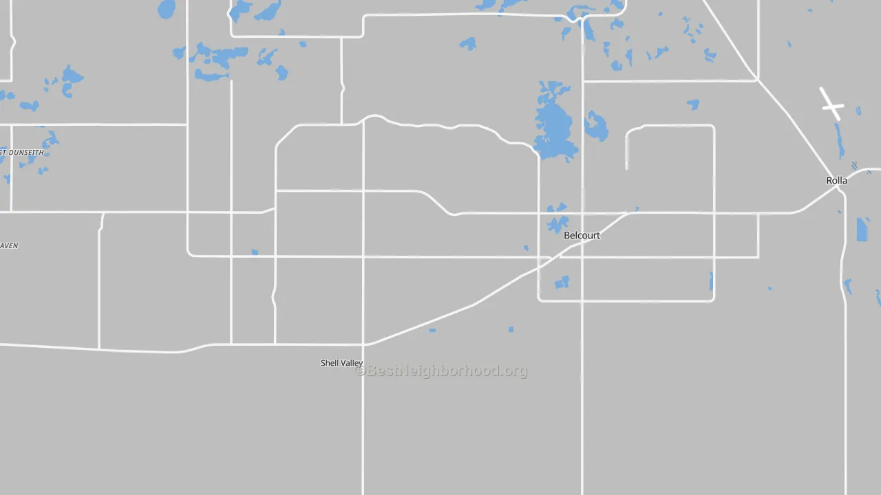 Transit Grade map of Rolette County, ND