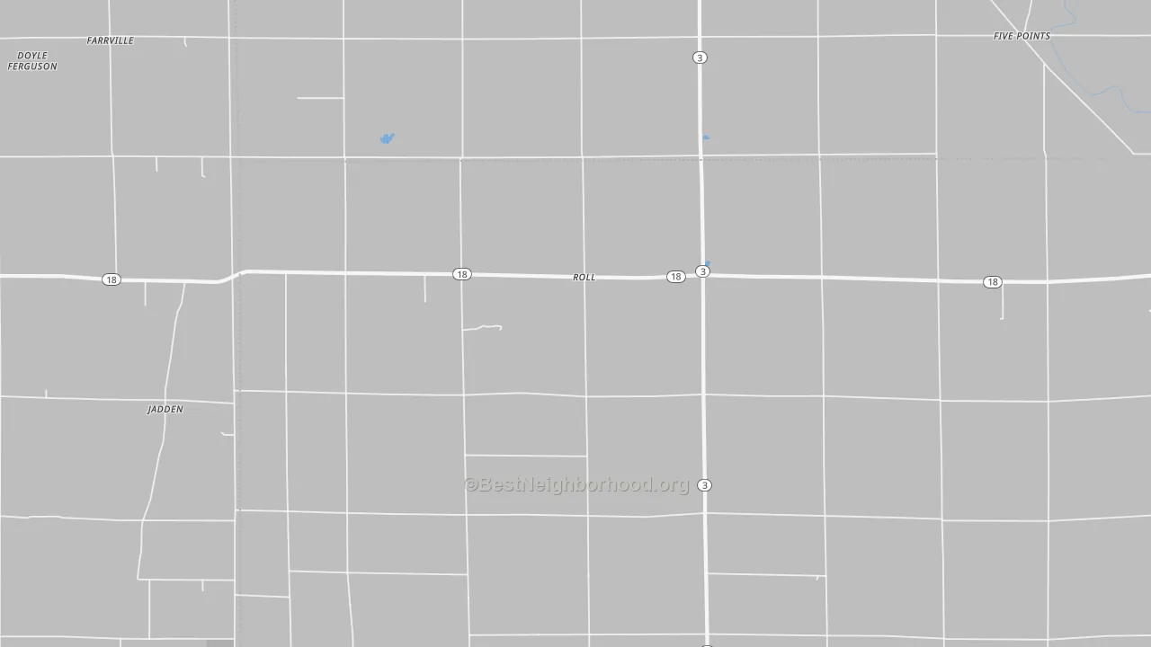 Transit Grade map of Roll, IN