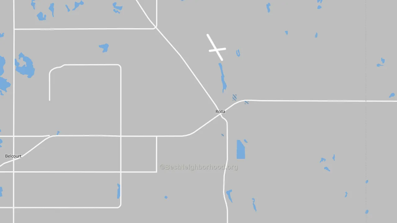 Transit Grade map of Rolla, ND