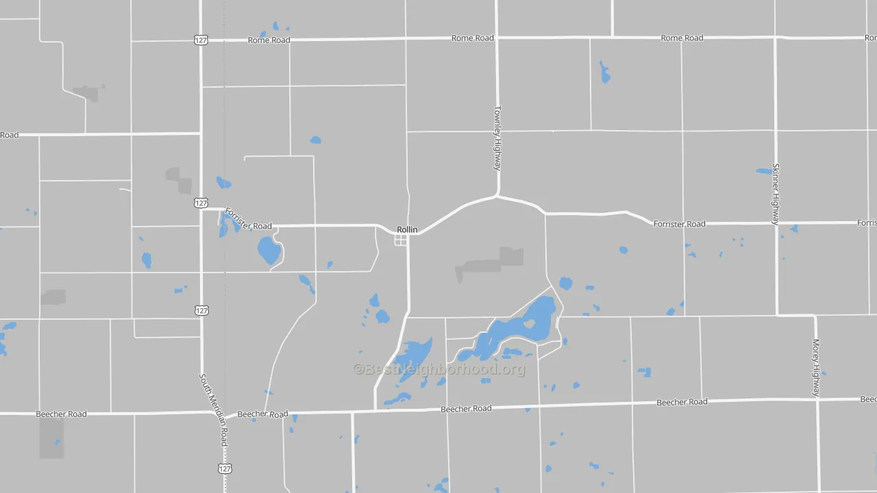 Transit Grade map of Rollin, MI