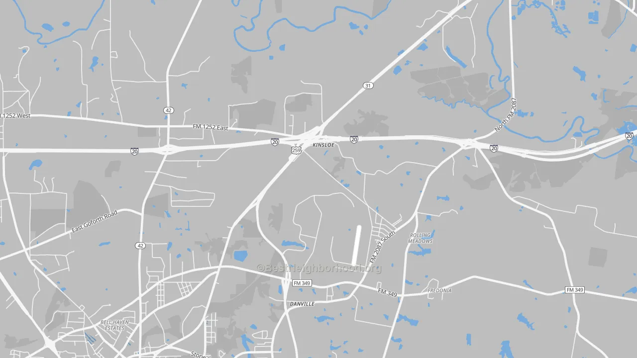 Transit Grade map of Rolling Meadows, TX