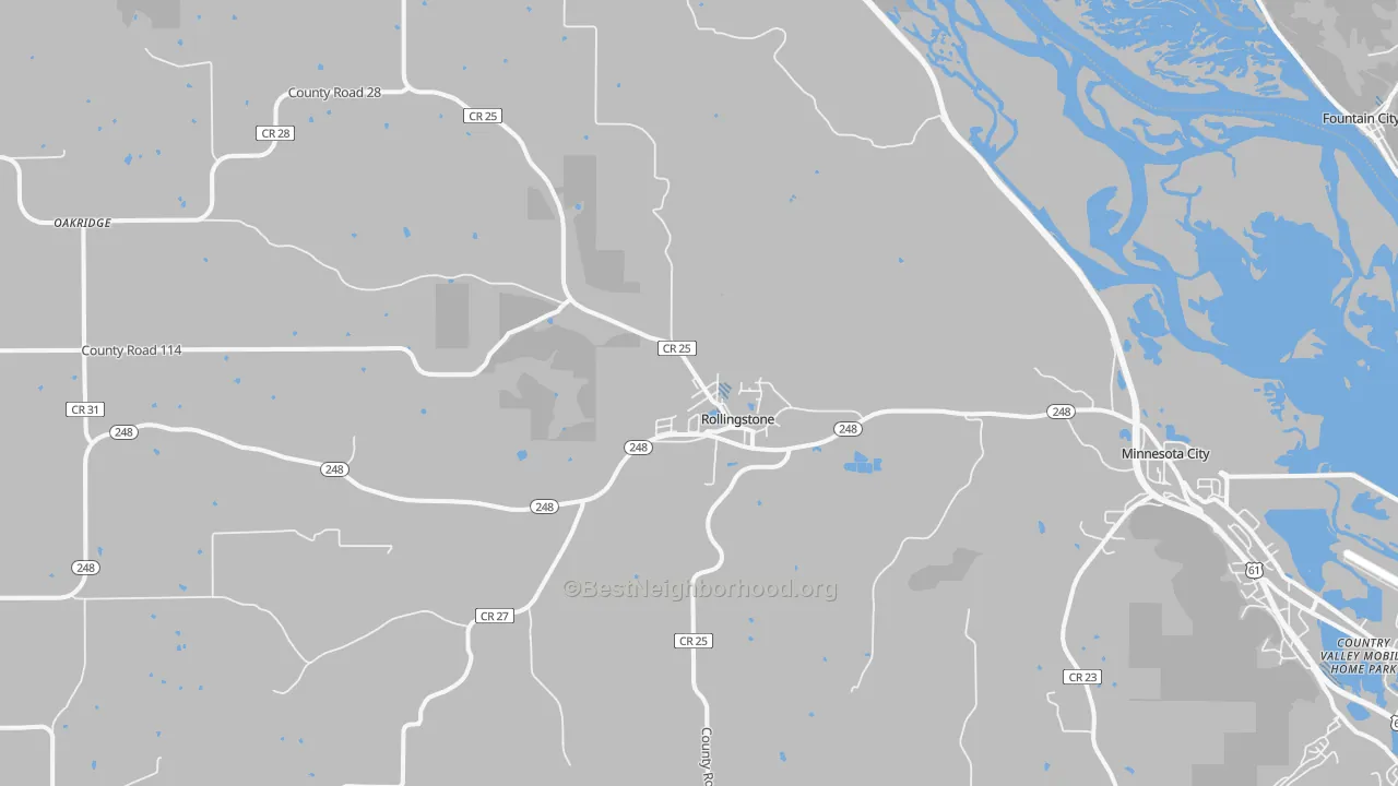 Transit Grade map of Rollingstone, MN