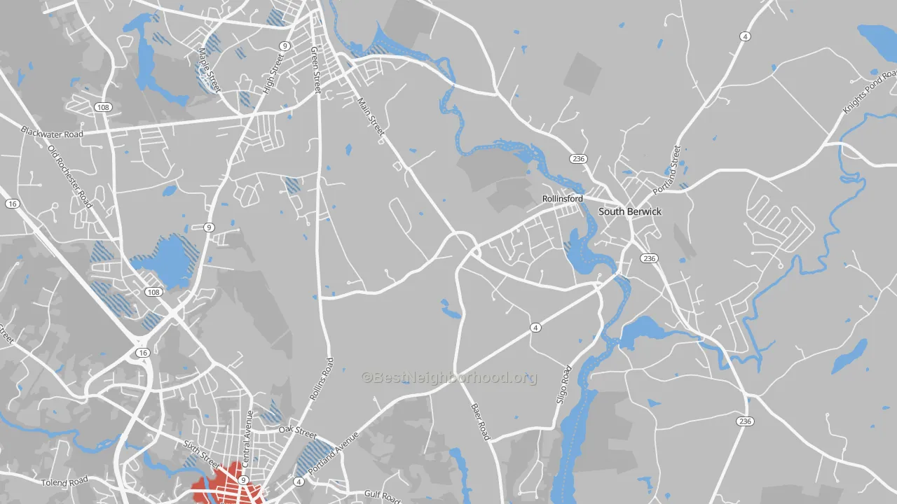 Transit Grade map of Rollinsford, NH