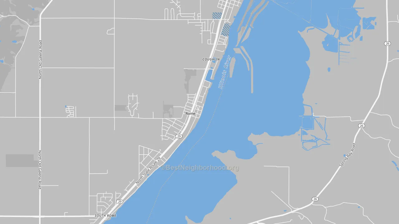 Transit Grade map of Rome, IL