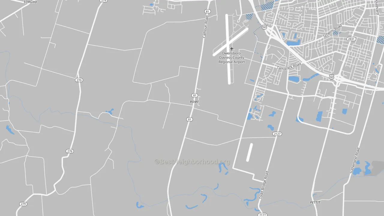 Transit Grade map of Rome, KY