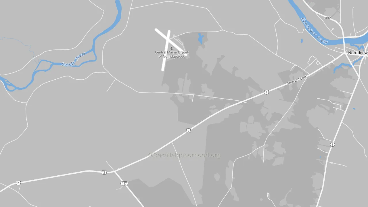 Transit Grade map of Rome, ME
