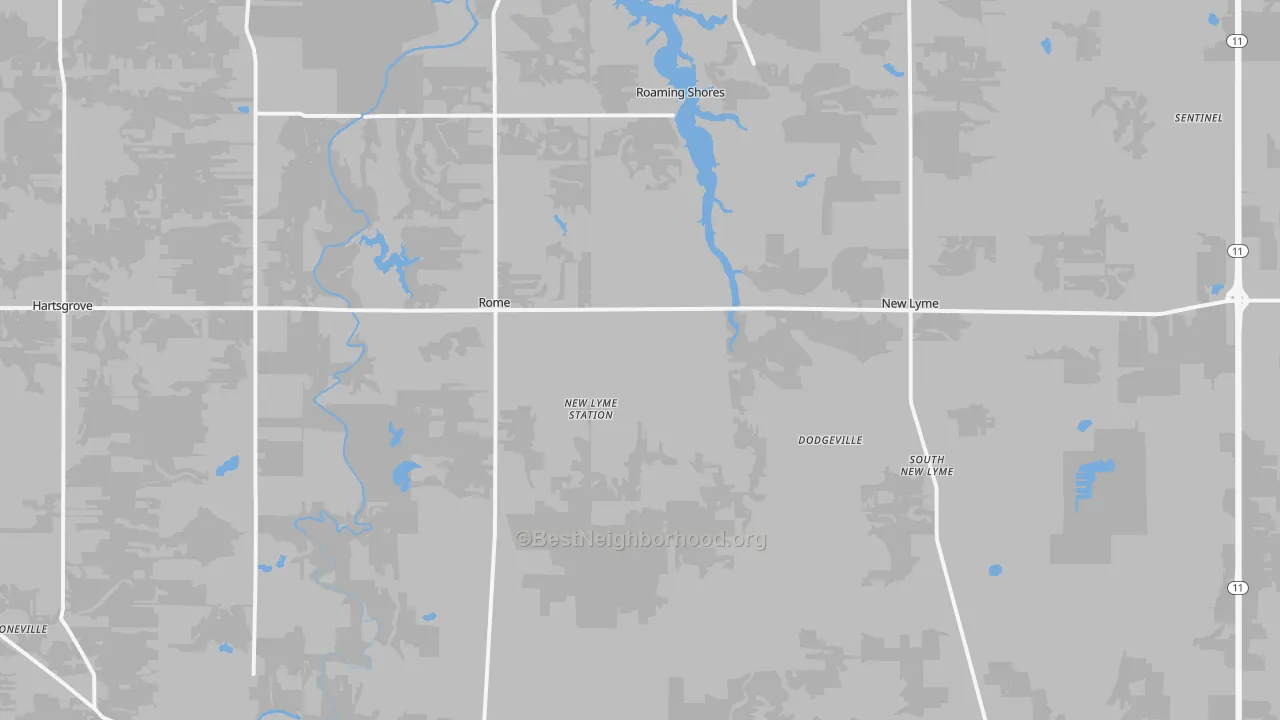 Transit Grade map of Rome, OH