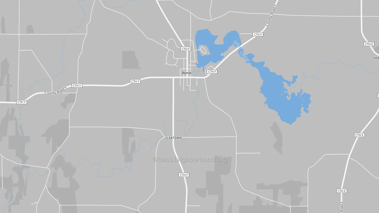 Transit Grade map of Rome, WI