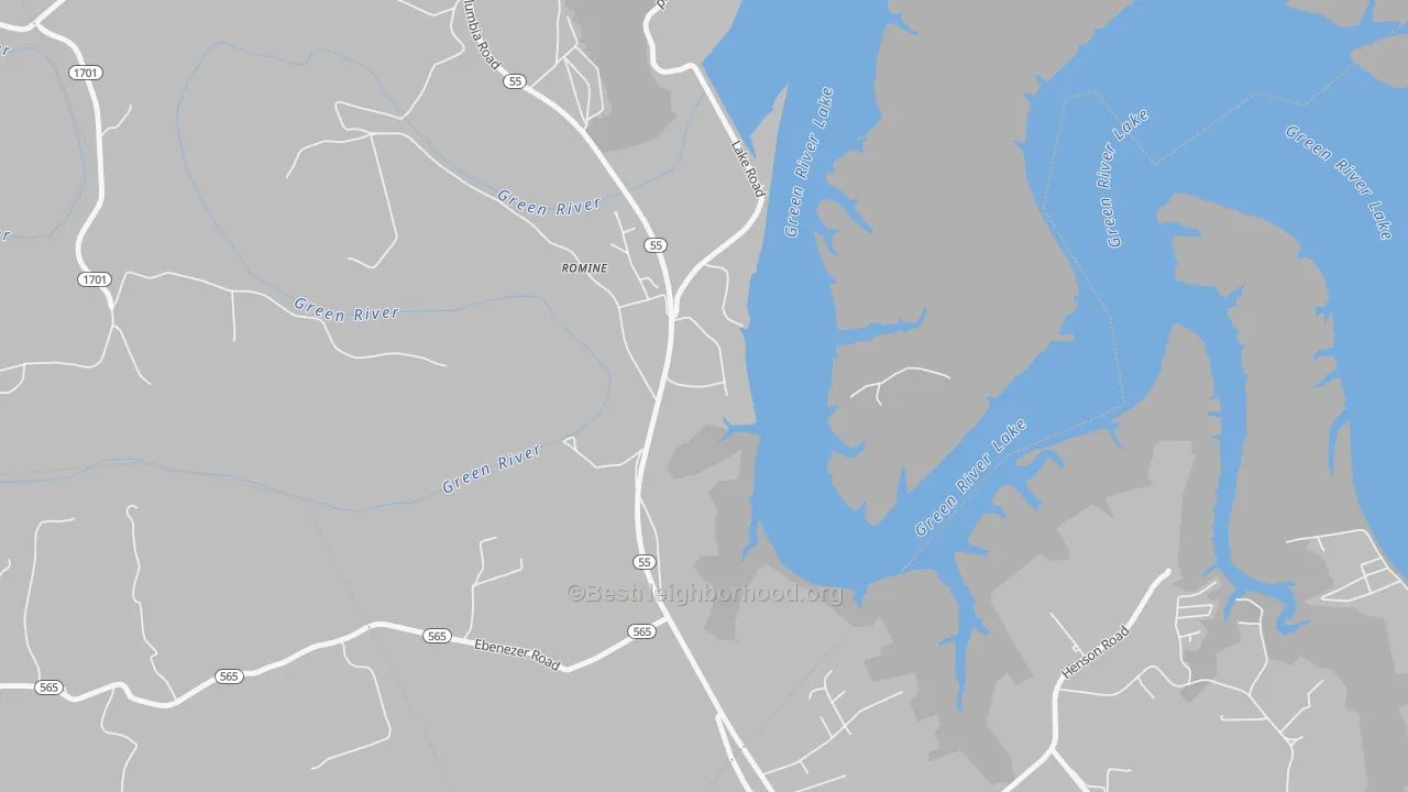 Transit Grade map of Romine, KY