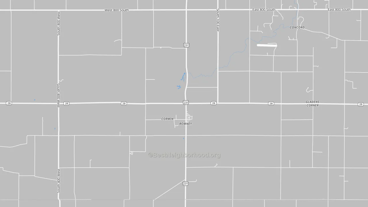 Transit Grade map of Romney, IN