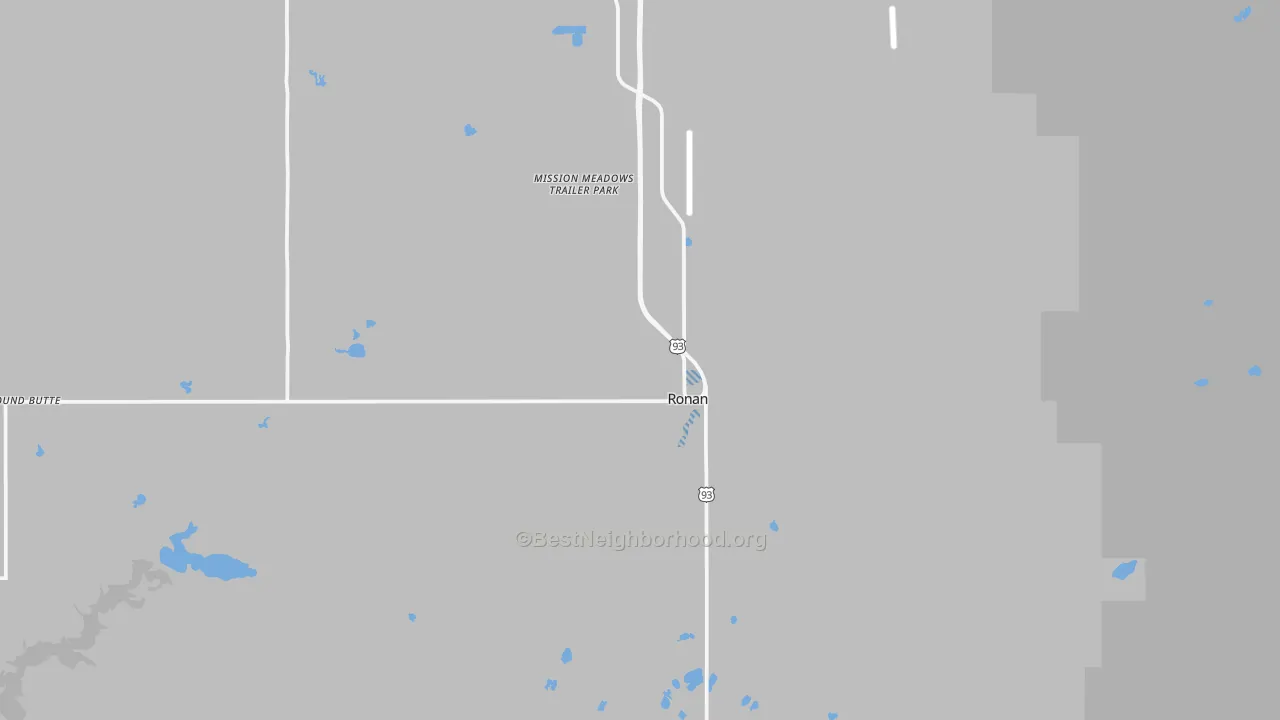 Transit Grade map of Ronan, MT