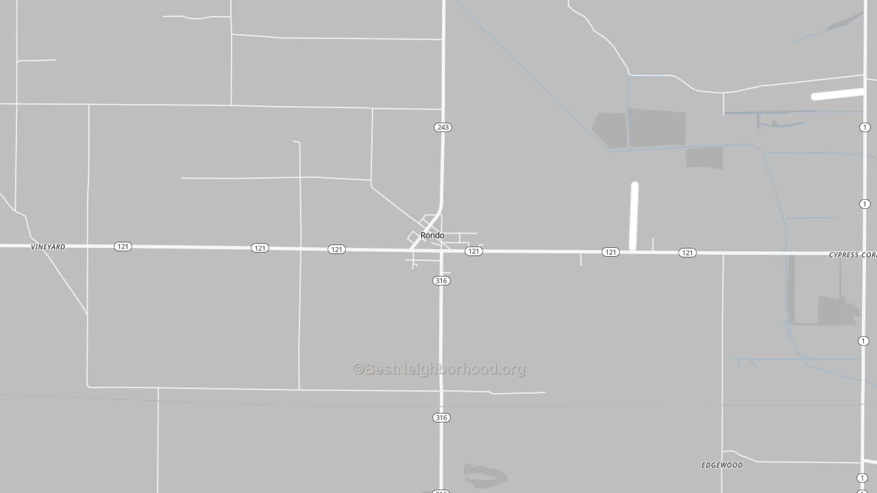 Transit Grade map of Rondo, AR
