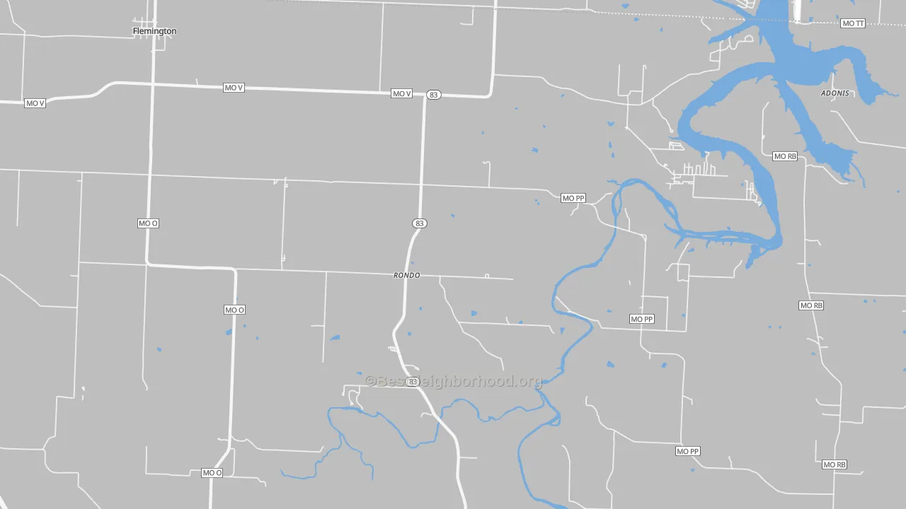Transit Grade map of Rondo, MO