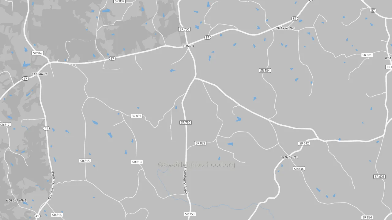 Transit Grade map of Rondo, VA