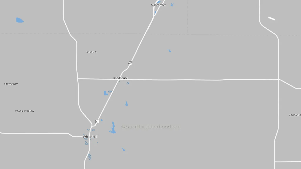 Transit Grade map of Roodhouse, IL
