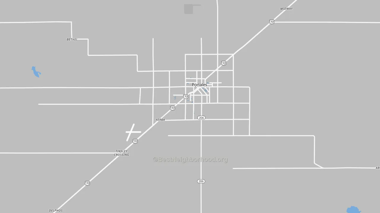 Transit Grade map of Roosevelt County, NM