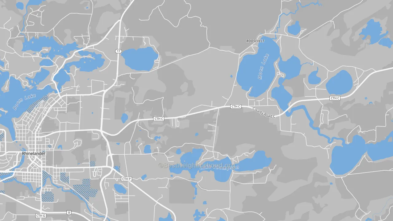 Transit Grade map of Roosevelt, WI