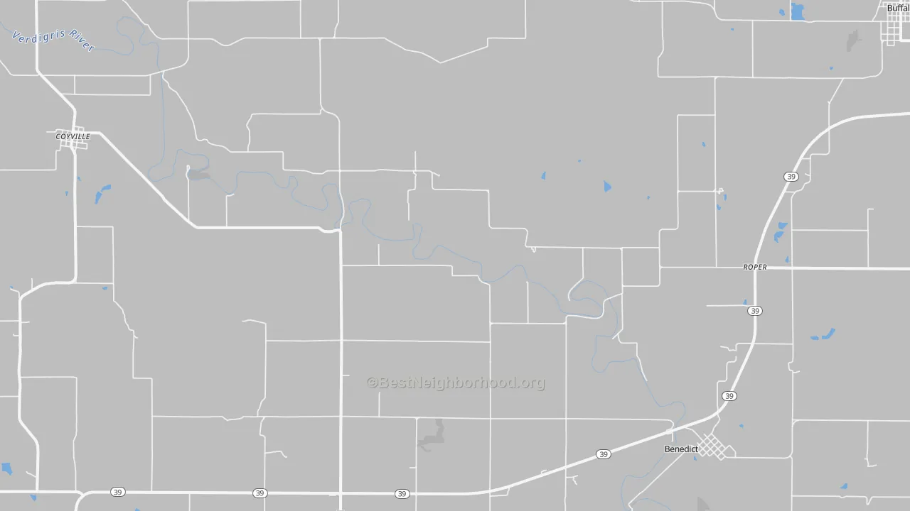Transit Grade map of Roper, KS