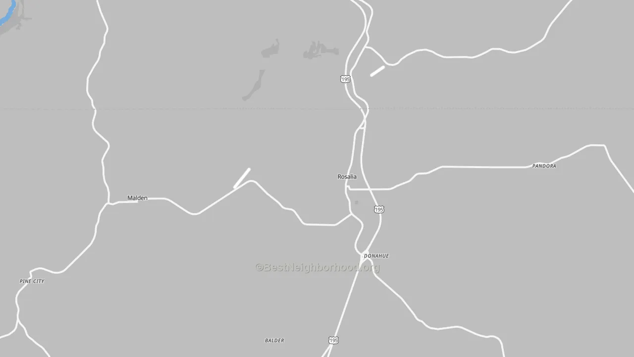 Transit Grade map of Rosalia, WA