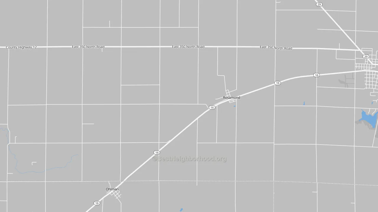 Transit Grade map of Rosamond, IL