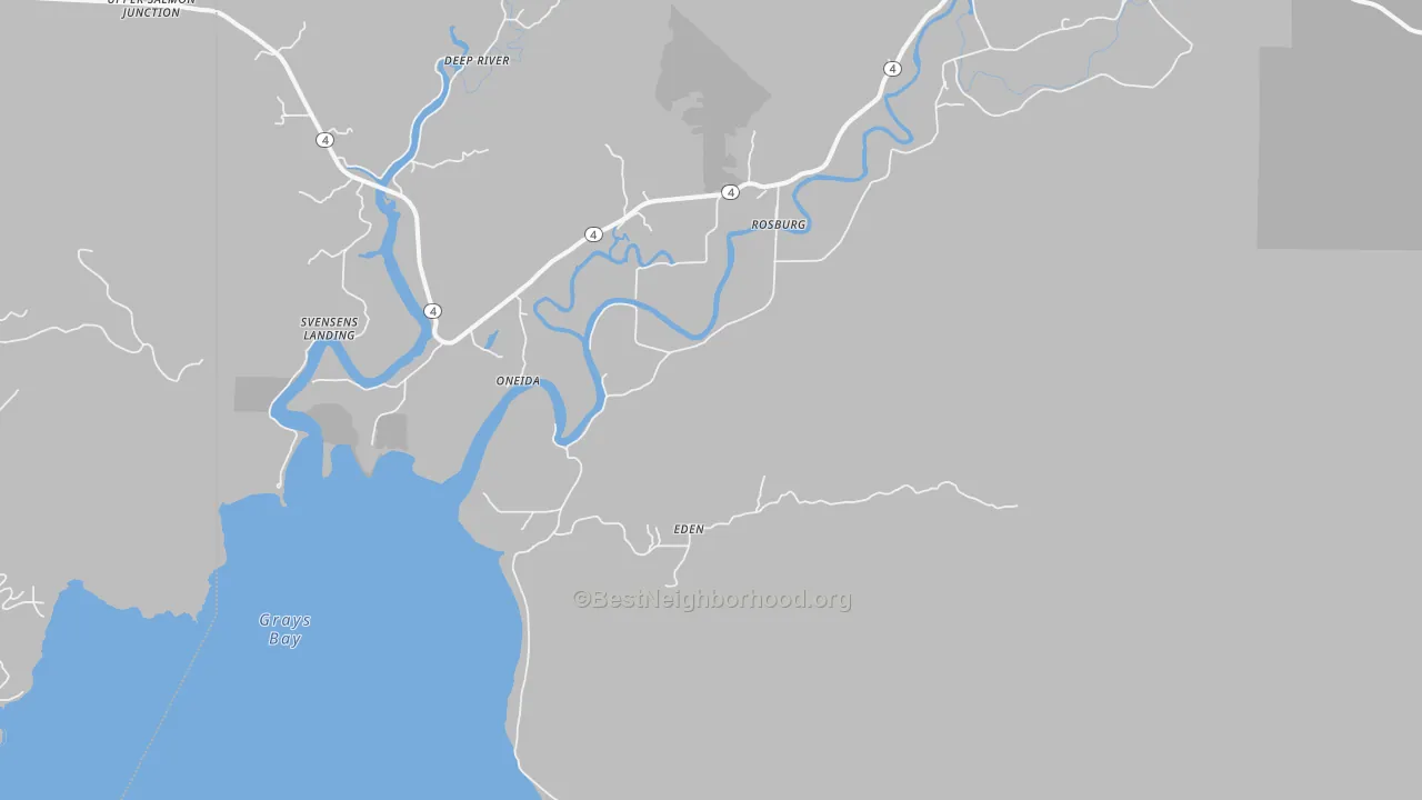 Transit Grade map of Rosburg, WA
