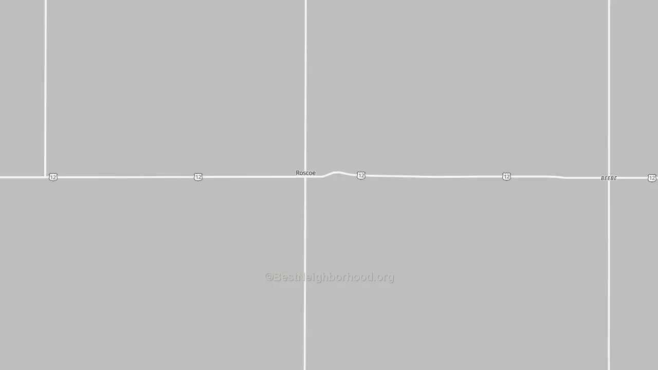 Transit Grade map of Roscoe, SD