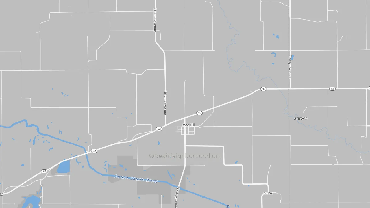 Transit Grade map of Rose Hill, IA