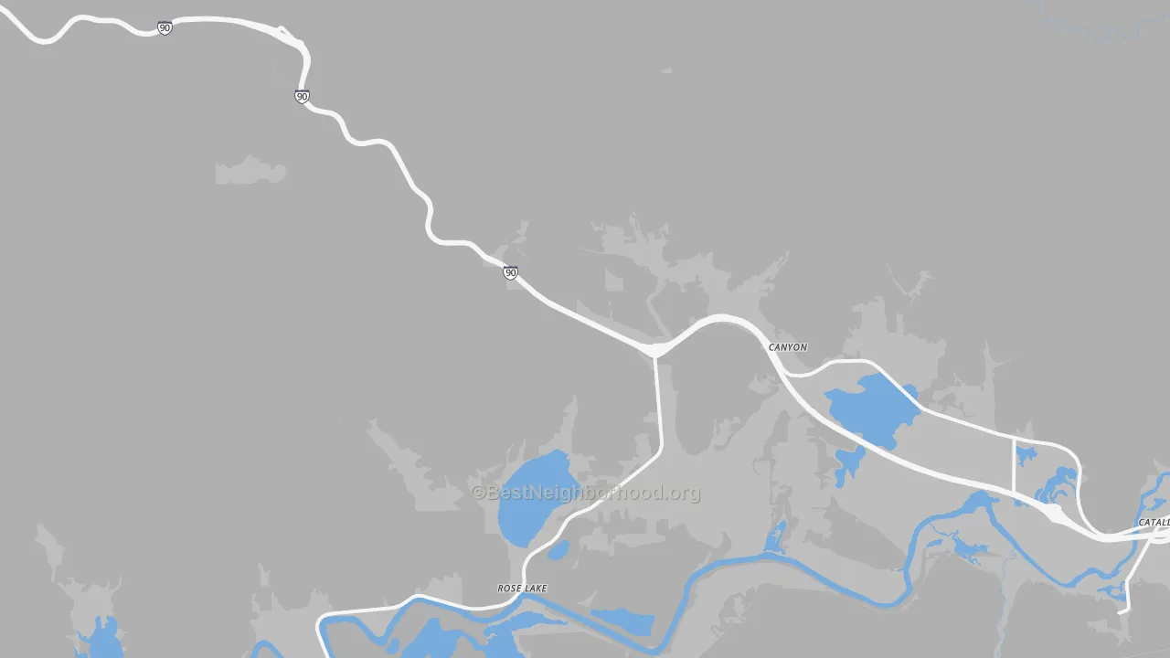 Transit Grade map of Rose Lake, ID