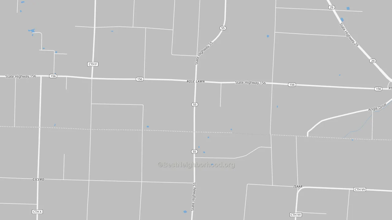 Transit Grade map of Rose Lawn, WI