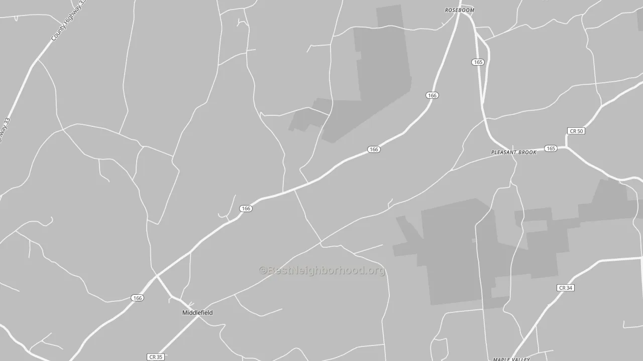 Transit Grade map of Roseboom, NY