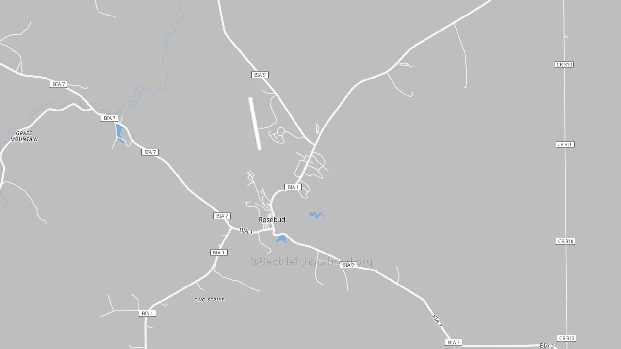 Transit Grade map of Rosebud, SD