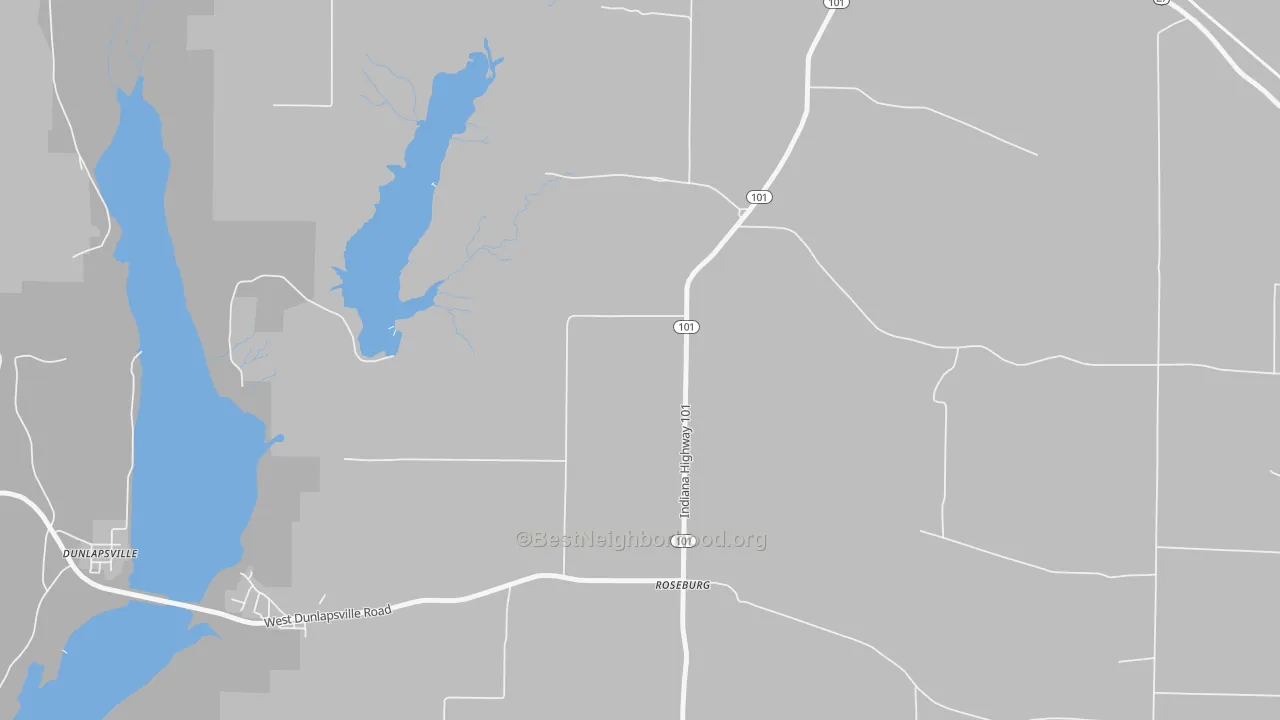 Transit Grade map of Roseburg, IN