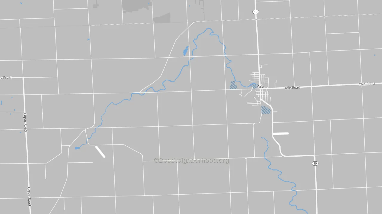 Transit Grade map of Roseburg, MI