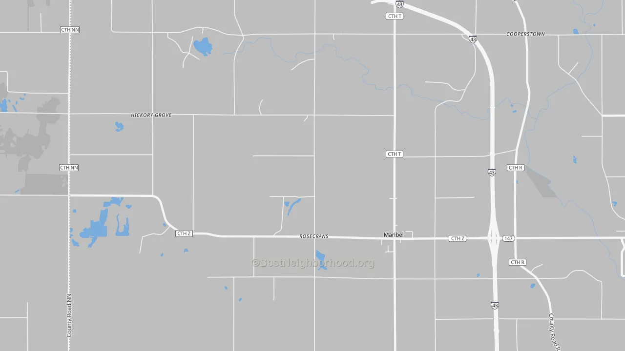 Transit Grade map of Rosecrans, WI