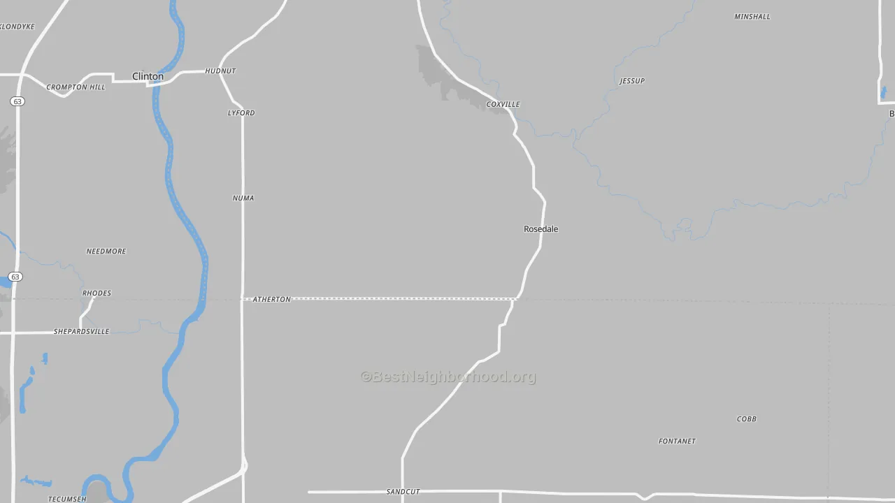 Transit Grade map of Rosedale, IN
