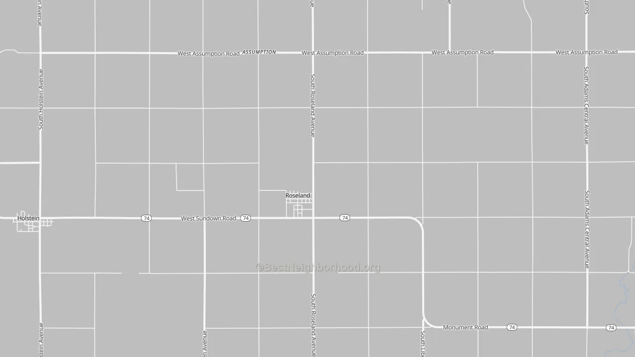 Transit Grade map of Roseland, NE