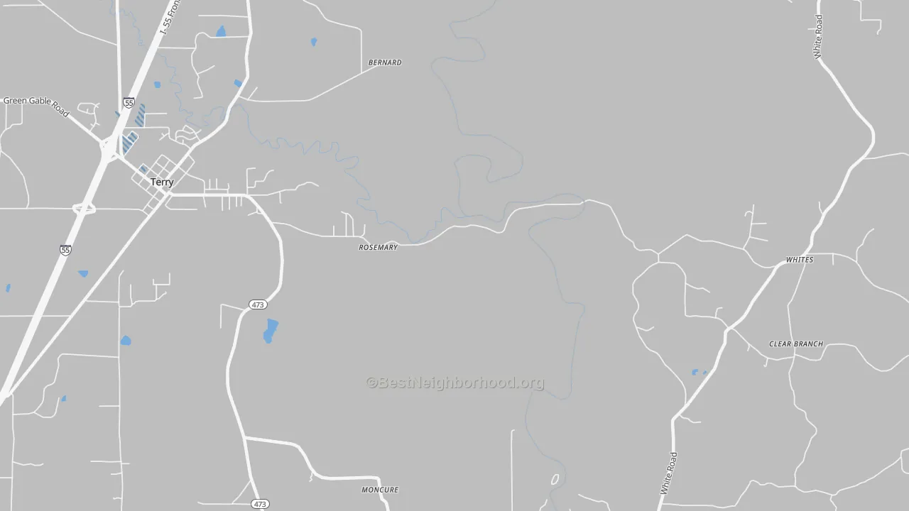 Transit Grade map of Rosemary, MS