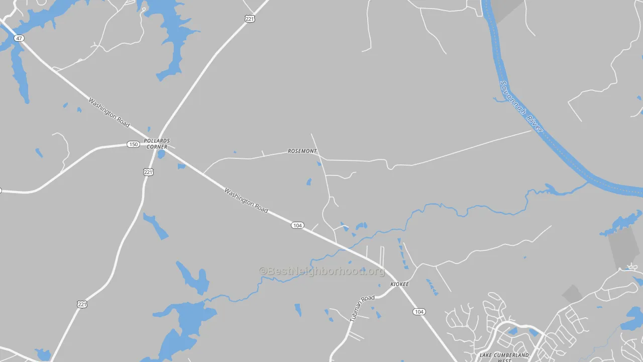 Transit Grade map of Rosemont, GA