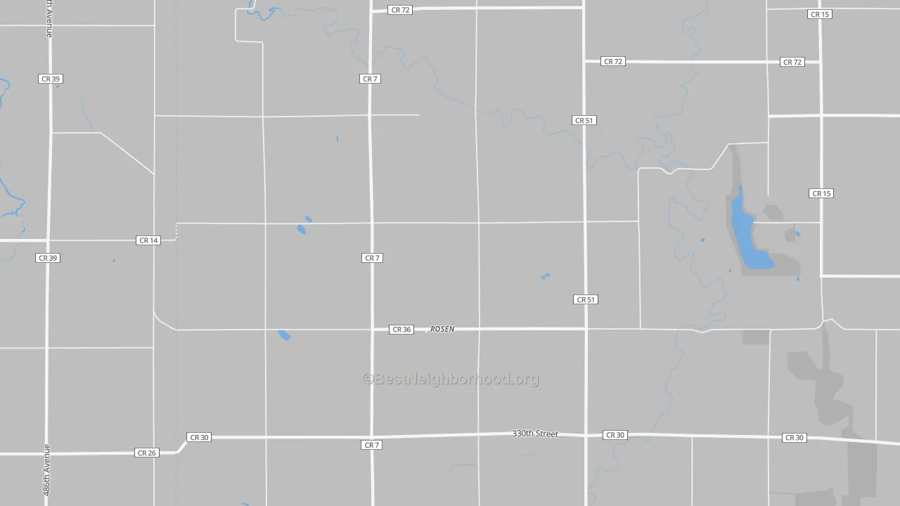 Transit Grade map of Rosen, MN