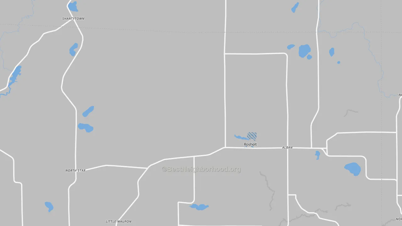 Transit Grade map of Rosholt, WI