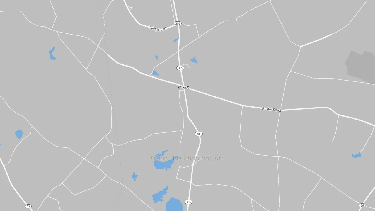 Transit Grade map of Rosier, GA