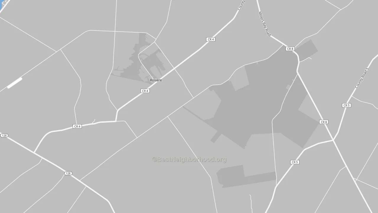 Transit Grade map of Rosiere, NY