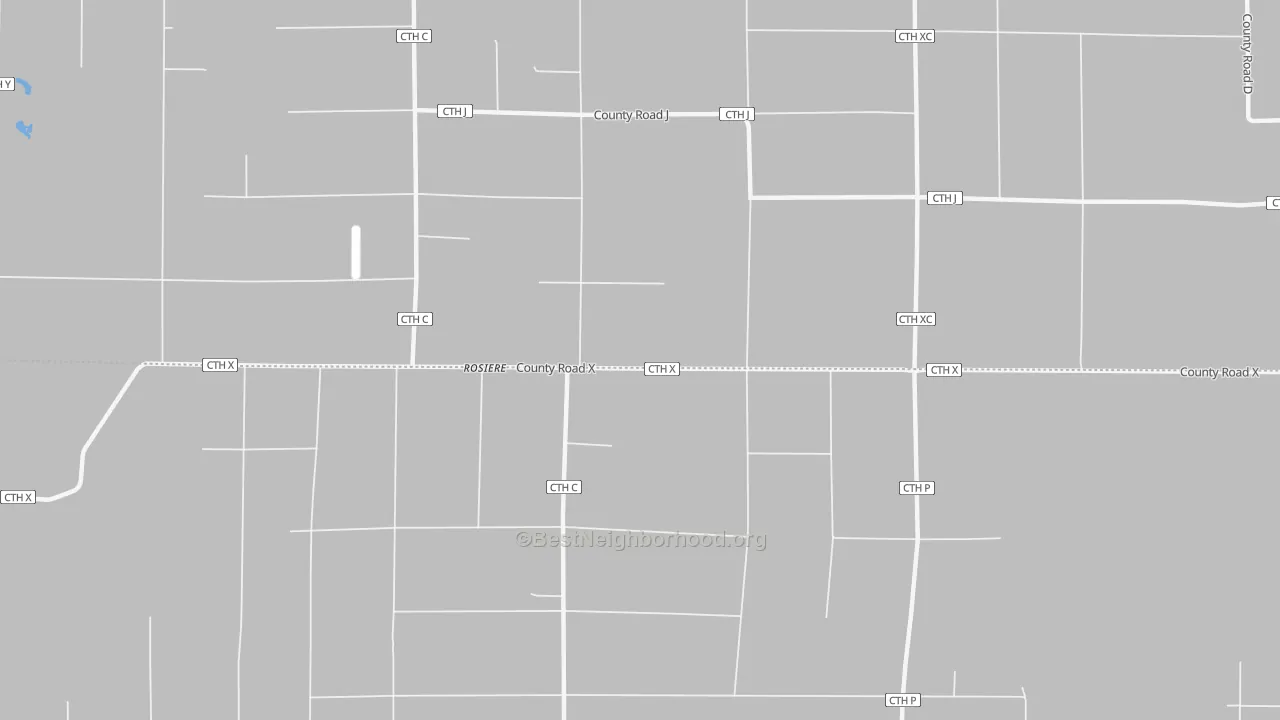 Transit Grade map of Rosiere, WI