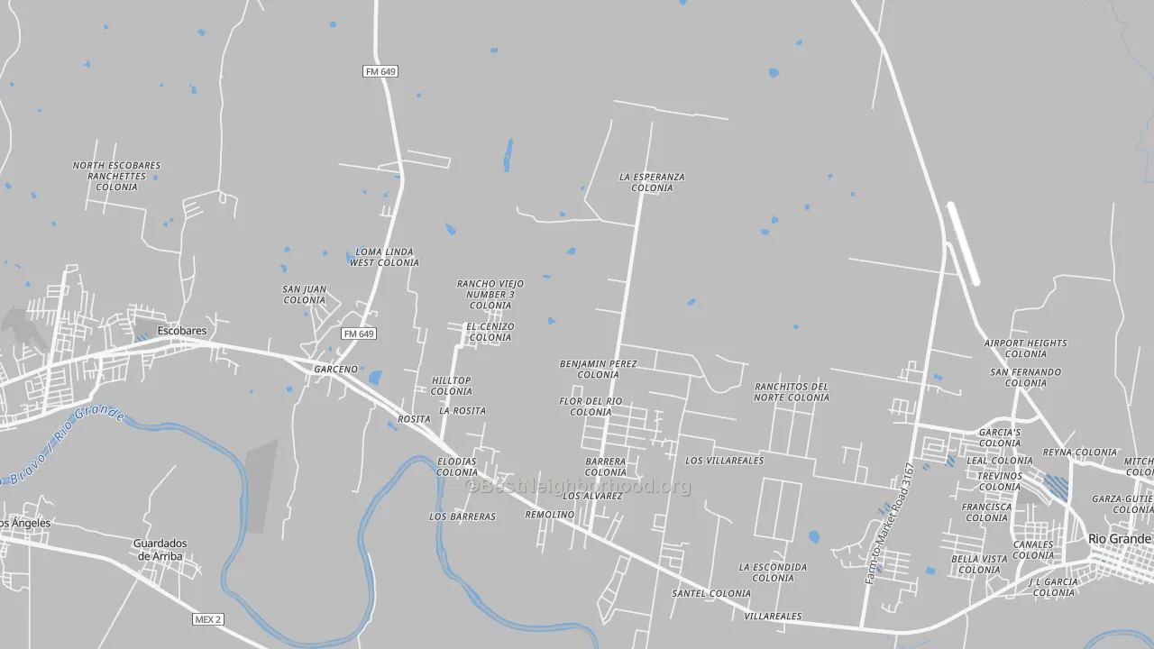 Transit Grade map of Rosita, TX