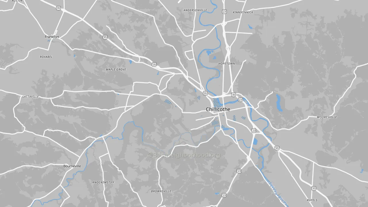 Transit Grade map of Ross County, OH