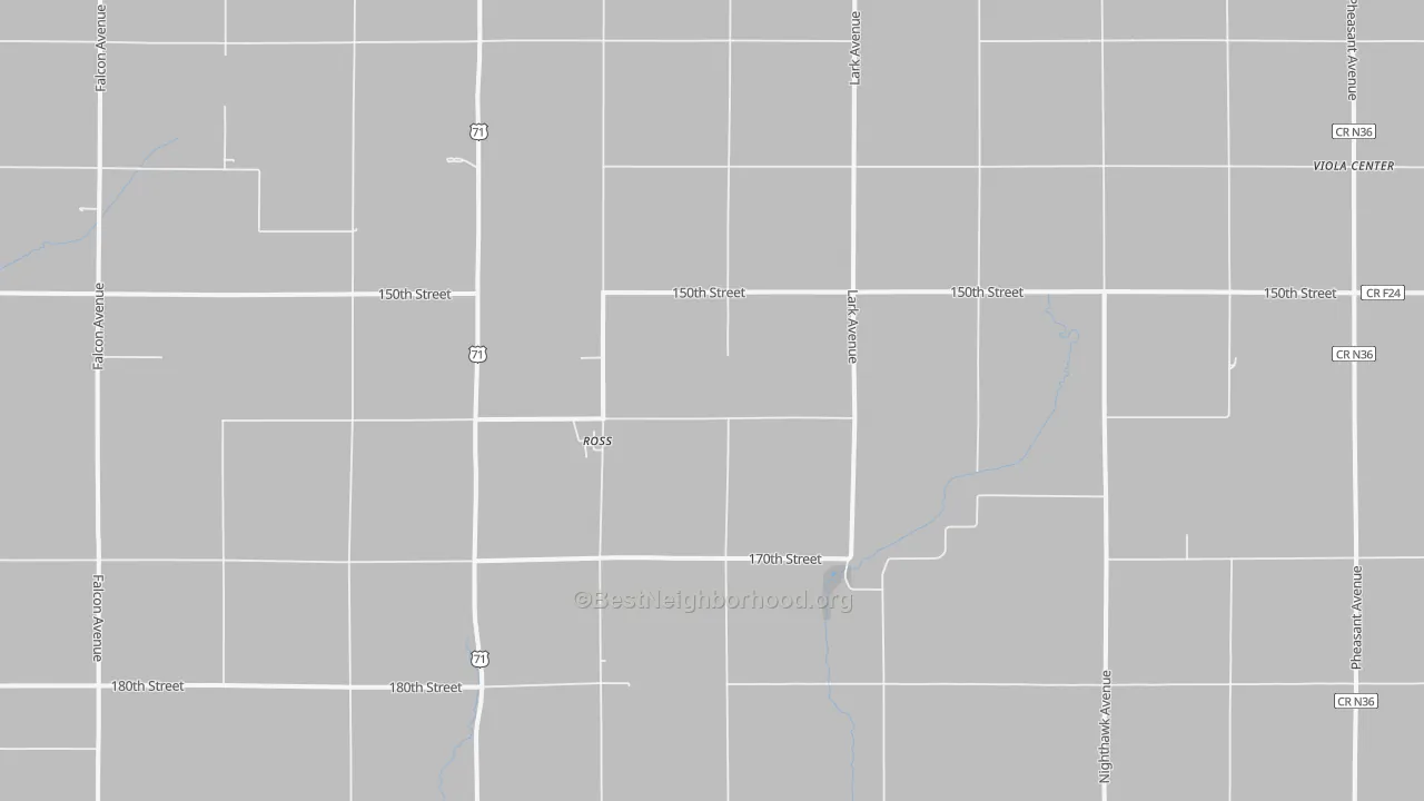 Transit Grade map of Ross, IA