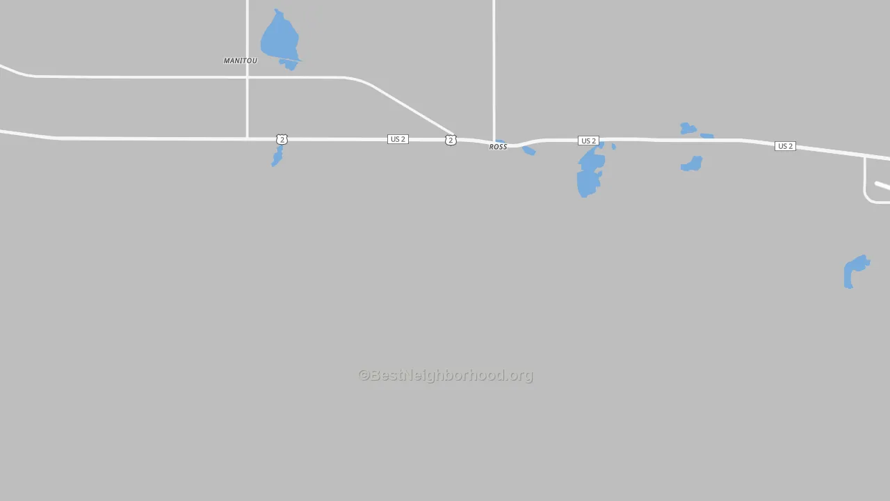Transit Grade map of Ross, ND
