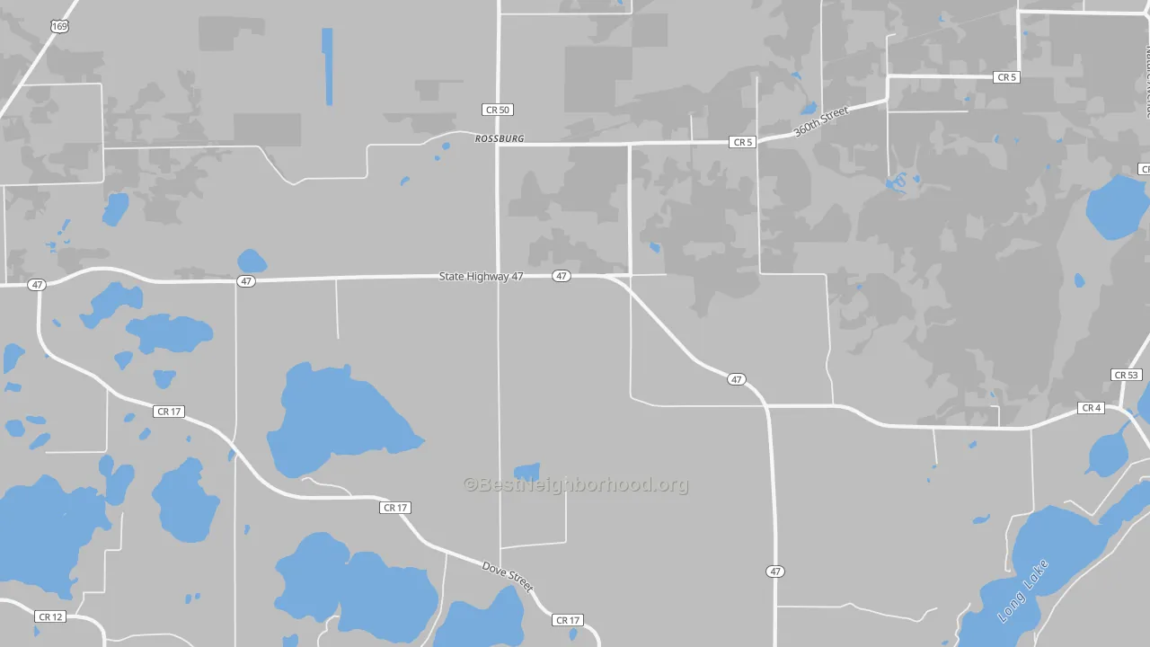 Transit Grade map of Rossburg, MN